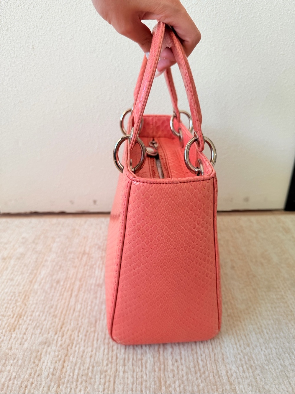 Lady Dior snake skin bag medium - Picture 8 of 8